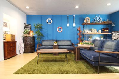 【カラーチェンジサービス】ブルー壁面 - 池尻セレクトハウス 池尻セレクトハウス（ハウススタジオ）の室内の写真