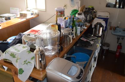 厨房カウンター側の洗い場 - 里海荘 ネイチャーフォトギャラリーの室内の写真
