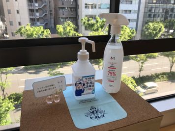 消毒液設置 - DanceStudioHeily レンタルダンススペースの設備の写真