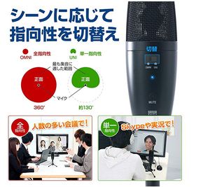 指向性を切り替えることで、多人数でのWeb会議から、1人での動画撮影でもご利用頂けます。 - TSUBAKI新横浜 Part2 多目的スペースの設備の写真