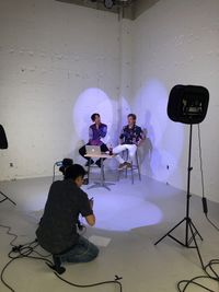 撮影風景③
有線LANも各スタジオ設置されているので、ライブ配信も可能！ - in the house / Nishiwaseda ★イベント実績多数★おしゃれな地下空間でイベント・展示会・撮影の室内の写真