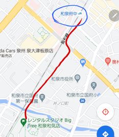 和泉府中駅より徒歩　約１２分☆
 - レンタルスタジオ BigTree  和泉和気店B＆Cルーム 和泉和気店　B＆Cルームの室内の写真