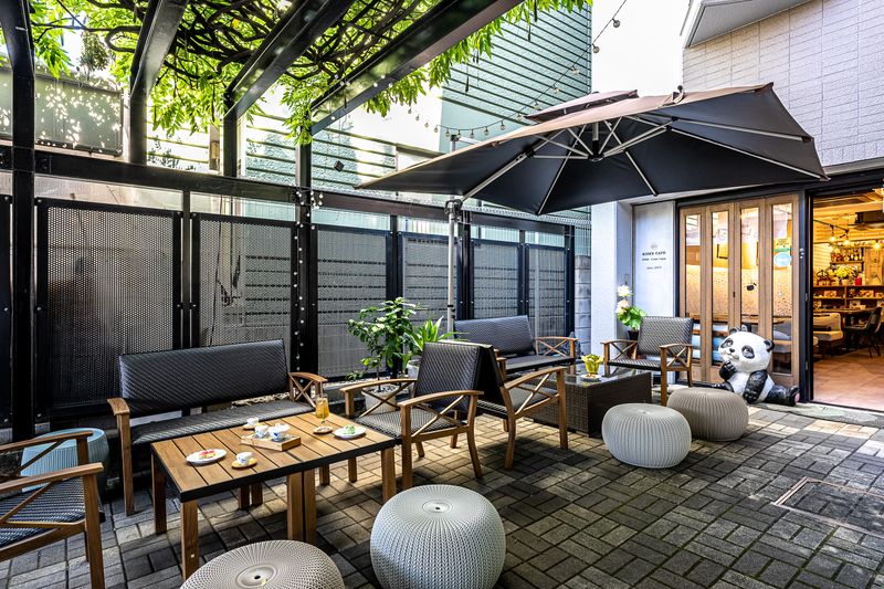 テラス席付きデニムスタイルお洒落なカフェ - 葵禅カフェ＆バー