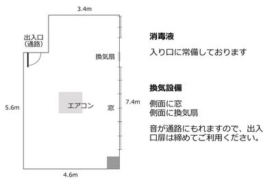 新大阪セミナーオフィスＯ-１～３ ルームＯ-3の室内の写真