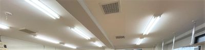 スタジオ天井には3機の換気扇。パワフルに換気。 - れんたるスタジオMINT　小倉店の設備の写真