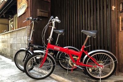 自転車２台を無料貸出、近所までちょっとお買い物に行くのに便利です - 京小宿　古川みやび 京町家レンタルスペースの室内の写真