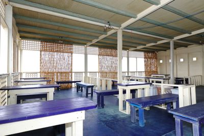 海の家くまざわや イベントスペース　海の家屋内(100名プラン)の室内の写真