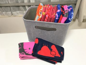 ブランケットを用意。ひざ掛けや肩掛けにご自由にお使いください。 - 貸会議室アクア大宮東口  203号室の設備の写真