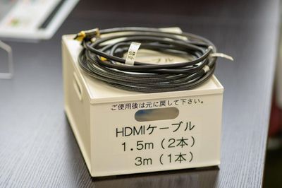 HDMIケーブル 1.5m×2本・3m×1本 - Kyoto de Meeting On　Air　／オンエアーの室内の写真