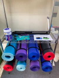 ヨガマット×8枚
スマホ用三脚×1台
全て無料でご利用出来ます。 - Step 東村山・久米川駅前スタジオの設備の写真