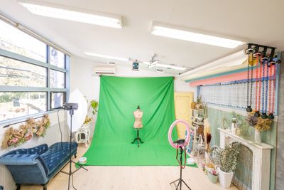 グリーンバック撮影 - Mystudio柏の葉 セルフ撮影フォトスタジオの室内の写真
