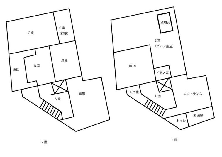 人気１位・Ｂ室・ペット可能/駐車場縦列2台無料【冬時間中】 - レンタルスペース夕顔瀬
