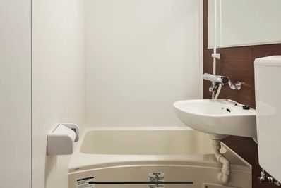 洗面所 - レンタルスペース【ルームルーム】 【ルームルーム高田馬場1分】大型TV📺2024年6リニューアルの室内の写真