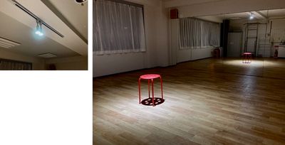 夜は照明で雰囲気を変えられます。（スポットライト使用） - レンタルスタジオDAYS 与野店 レンタルスタジオDAYS 与野２階の室内の写真