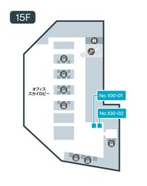 テレキューブ 大阪梅田ツインタワーズ・ノース 15階 100-02の室内の写真