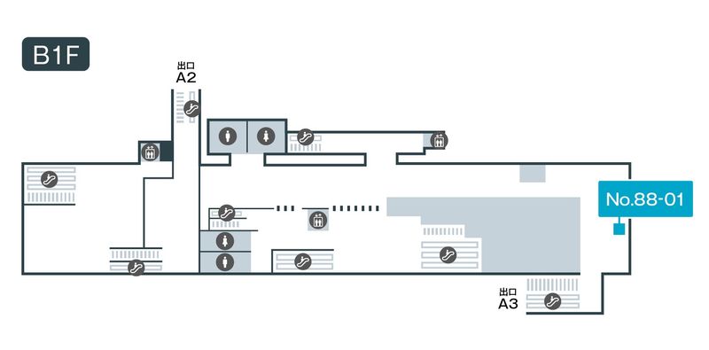 B1F 88-01 - テレキューブ つくばエクスプレス 秋葉原駅改札外