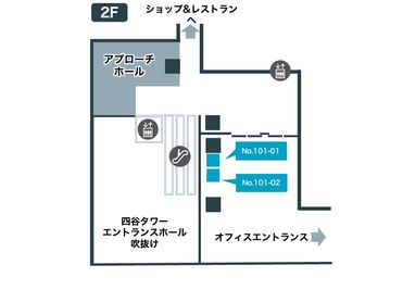 テレキューブ コモレ四谷 101-01の室内の写真