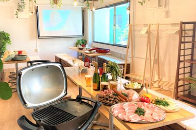 完全室内のグランピングBBQもできちゃうんです！
 - 渋谷ガーデンルーム3F 渋谷ガーデンルーム３Fの室内の写真