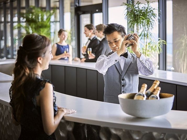 オープンスペースのラウンジ - ザ・ベイスイート 桜島テラス