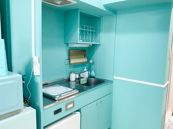 キッチン - H.R.S.O 大須ティーブルー Heavenly 大須ブルーの室内の写真