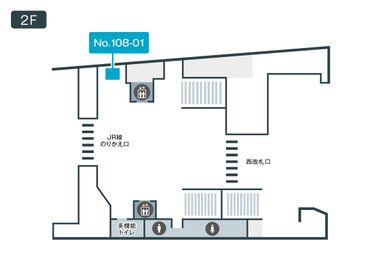 テレキューブ 名古屋鉄道 金山駅 改札内 108-01の室内の写真