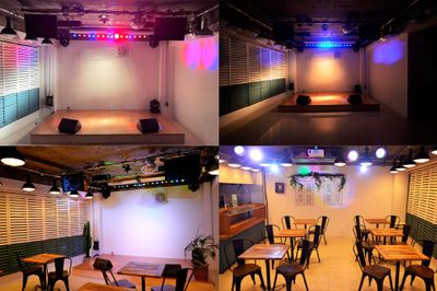本格的照明演出が可能です。イベント利用の際はオペレーターがお手伝いさせて頂きます。 - 【ANTHEM】イベント・撮影 撮影・配信に　アクリル板有の室内の写真