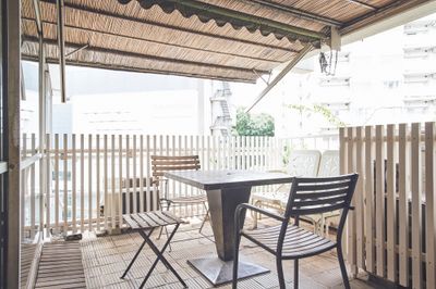 テラスでの撮影も可能 - キッチンスタジオ ディッシュ キッチン付きレンタルスペースの室内の写真