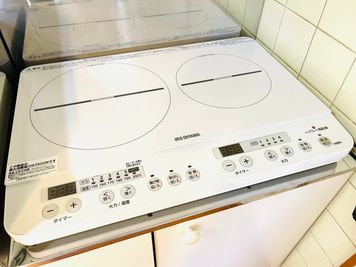 IHキッチン２口 - Cube新大阪 駅近！新大阪徒歩４分💓の設備の写真