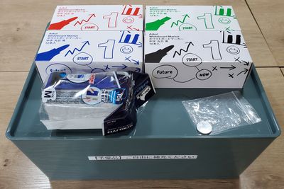 予備ホワイトボード用マーカー、予備電池 - マイスペ２４　兵庫駅前店 レンタルスペース　貸会議室の設備の写真