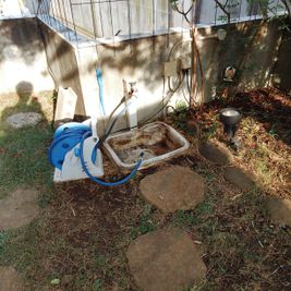 子供用プールの給水、芝生になにかこぼした場合の散水などにご利用ください。 - 旗の台シェアハウス ガーデンテラスの設備の写真