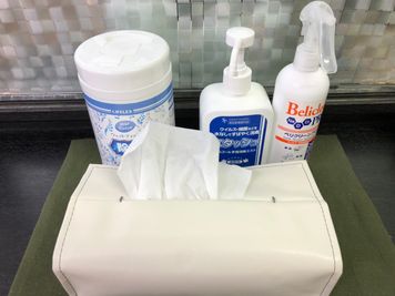 衛生用品アルコール類常設です換気扇もあります！ - レンタルスペース【RoomAoyama】 RoomAoyama 　多目的スペースの設備の写真