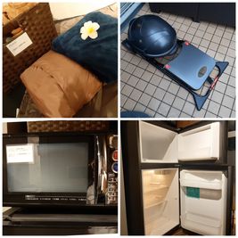 ブランケット、電子レンジ、冷蔵庫 - LUX池袋 雨キャンセル無料 屋上BBQアジアンリゾートの室内の写真