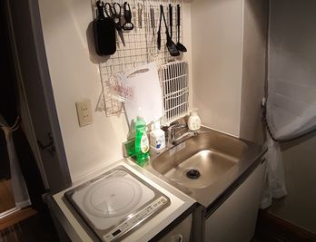 IHコンロで調理も出来ます。 - LUX池袋 雨キャンセル無料 屋上BBQアジアンリゾートの室内の写真