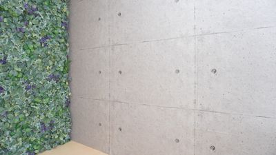 スライド壁で背景を変えることができます。現在は2種類、写真はコンクリートの壁紙です。 - Polano(ポラーノ)渋谷神泉 撮影配信パーティースペースの室内の写真