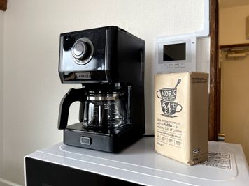 コーヒーメーカーを設置しています。 - 渋谷駅10分🌿リラックス部屋 レンタルスペースの室内の写真