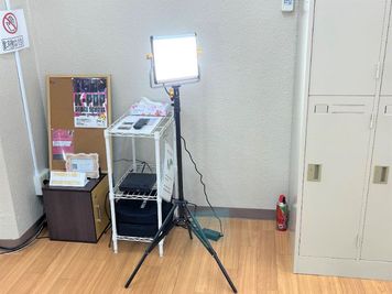 動画(写真)撮影用の照明 - れんたるスタジオMINT　小倉店の設備の写真