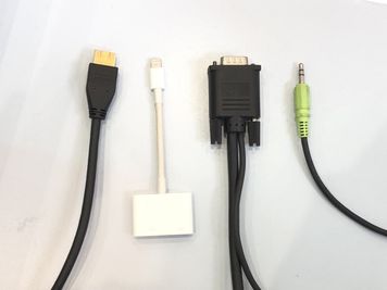 接続端子 HDMI VESA iphone/ipad変換 - Habitat神戸 セミナーや会議に 50名利用可の設備の写真