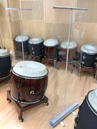 この簡易パテーションが６台ありますので、事前にご予約いただければ無料でレンタルいたします。 - ヒダノ太鼓エンタメスタジオ 完全防音の貸しスペースの設備の写真