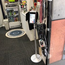 ご来店のお客様には、必ず検温と除菌をお願いしております。 - ヒダノ太鼓エンタメスタジオ 完全防音の貸しスペースの設備の写真