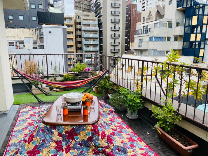 アウトドアぷちBBQ＠広々テラス - Jessica'sApt 道頓堀