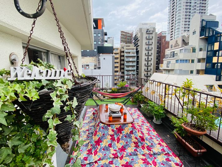 アウトドアぷちBBQ＠広々テラス - Jessica'sApt 道頓堀