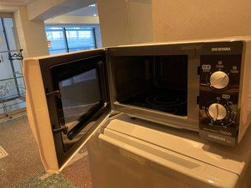 電子レンジ　200w、500w、700wの設定がございます。 - Funshare　浅草橋 【座席レイアウト自由】多目的スペース！会議や展示会、イベントなどの設備の写真