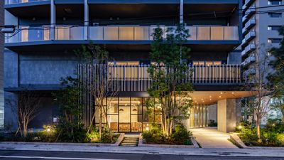 建物左手の外扉から直接シェアラウンジに入る事ができます - 【閉店】Brillia（ブリリア）上野ガーデン シェアラウンジの外観の写真
