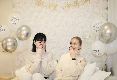 かわいいフォトブース💕 - party coco 【NUMA部屋】本人不在の誕生日会の室内の写真
