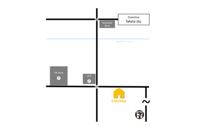 アクセスMAP：グリーンライン「高田駅」から徒歩６分の立地 - studio Creemm 本格撮影機材完備のDesigner's studioのその他の写真
