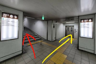 6番出口は階段とエレベーターがあります

 - レンタルスタジオBigTree 山科店の室内の写真