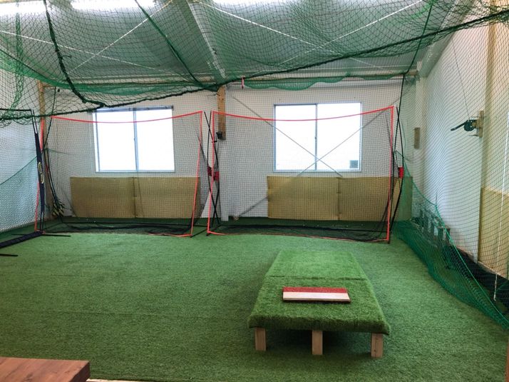 トレーニングスペース - 等々力クラブハウス 【野球特化】夏も雨も安心な空調付き室内練習場。の室内の写真