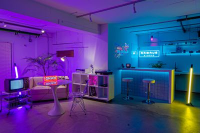 RAWAVEスタジオ 近未来SF、FUTURE RETROがテーマのスペースですの室内の写真