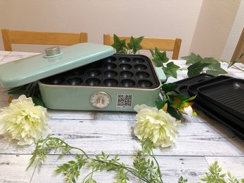 たこ焼き器＆マルチプレート - 【キャピタル池袋】キッチン充実の料理が出来るレンタルスペース🍀 レンタルスペース【キャピタル池袋】3F🍀の室内の写真