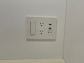 コンセント関連 - 【2ndBase_大手町】 完全個室ブース（定員１名）の設備の写真